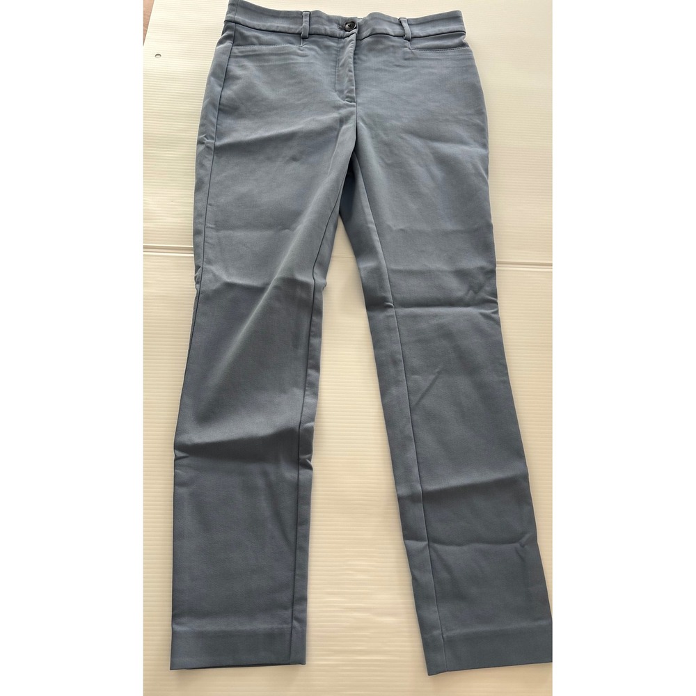 Loft Skinny Ankle Pants Slate Blue Stretch Cotton Blend Size 2 574293